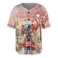 thumbnail image 1 of Happy Valentine’s Day Adorable Belgian Malinois Puppy Holding Heart Balloon All Over Print 3D Baseball Shirt Sheepdog Dog Lover Gifts Softball Sport - 00030, 1 of 6