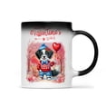 thumbnail image 1 of Happy Valentine’s Day Adorable Border Collie Puppy Holding Heart Balloon Heat Color Changing Mug Borders Dog Lovers Gifts Idea Magic Coffee Mug - 00030, 1 of 4