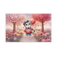 thumbnail image 1 of Happy Valentine’s Day Adorable British Shorthair Kitten Holding Heart Balloon Doormat Cat Lover Kitten Owner Gifts Indoor Outdoor Welcome Mat - 00030, 1 of 5
