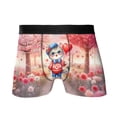 thumbnail image 1 of Happy Valentine’s Day Adorable British Shorthair Kitten Holding Heart Balloon All Over Print Boxer Briefs Underwear for Men Dad Cat Lover Kitten Owner Gifts - 00030, 1 of 6