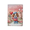 thumbnail image 1 of Happy Valentine’s Day Adorable Brittany Spaniel Puppy Holding Heart Balloon Travel Passport Wallet Brittany Dog Lover Gifts Idea PU Leather Passport Holder Cover - 00030, 1 of 5