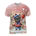 thumbnail image 1 of Happy Valentine’s Day Adorable French Bulldog Puppy Holding Heart Balloon All Over Print 3D Shirt Unisex Merch Dog Lover Gifts - 00030, 1 of 6