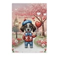 thumbnail image 1 of Happy Valentine’s Day Adorable German Shorthaired Pointer Puppy Holding Heart Balloon Vertical Matte Canvas Poster GSP Lover Dog Gift Wall Art Home Decor - 00030, 1 of 5