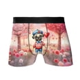 thumbnail image 1 of Happy Valentine’s Day Adorable Pug Puppy Holding Heart Balloon All Over Print Boxer Briefs Underwear for Men Dad Dog Lover Gifts - 00030, 1 of 6