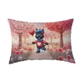 thumbnail image 1 of Happy Valentine’s Day Adorable Scottish Terrier Puppy Holding Heart Balloon Quilt Pillowcase Scottie Dog Lover Gifts Throw Pillow Cover Bed Home Decor - 00030, 1 of 5