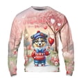 thumbnail image 1 of Happy Valentine’s Day Adorable Shetland Sheepdog Puppy Holding Heart Balloon All Over Print 3D Sweatshirt Unisex Merch Sheltie Dog Lover Gifts - 00030, 1 of 6