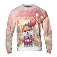 thumbnail image 1 of Happy Valentine’s Day Adorable Shiba Inu Puppy Holding Heart Balloon All Over Print 3D Sweatshirt Unisex Merch Shibas Dog Lovers Gifts Idea - 00030, 1 of 6