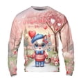 thumbnail image 1 of Happy Valentine’s Day Adorable Siamese Kitten Holding Heart Balloon All Over Print 3D Sweatshirt Unisex Merch Cat Lover Kitten Owner Gifts - 00030, 1 of 6