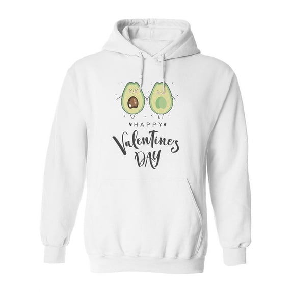 Happy Valentine's Day Avocado Hoodie Women -Image by Shutterstock, Female XX-Large
