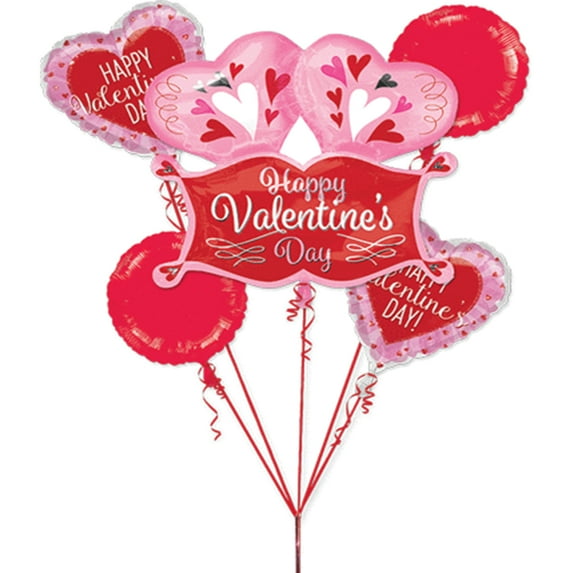 Happy Valentine's Day Balloon Bouquet