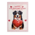 thumbnail image 1 of Happy Valentine's Day Bernese Mountain Dog Brings Love Heart Vertical Matte Canvas Poster Berner Lover Gifts Wall Art Home Decor - 02028, 1 of 5