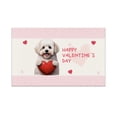 thumbnail image 1 of Happy Valentine's Day Bichon Frise Brings Love Heart Doormat Bichons Dog Lovers Gifts Idea Indoor Outdoor Welcome Mat - 02028, 1 of 5