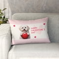 thumbnail image 1 of Happy Valentine's Day Bichon Frise Brings Love Heart Pillowcase Double Sided Bichons Dog Lovers Gifts Idea Pillow Case Covers - 02028, 1 of 3