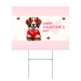 thumbnail image 1 of Happy Valentine's Day Brittany Spaniel Brings Love Heart Yard Sign Brittany Dog Lover Gifts Idea Outdoor Home Lawn Garden Porch Decor - 02028, 1 of 5