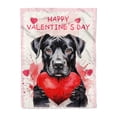 thumbnail image 1 of Happy Valentine's Day Cane Corso Brings Love Heart Cozy Fleece Blanket Italian Mastiff Dog Lover Gifts Idea Warm Soft Throw Blanket - 02028, 1 of 5
