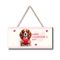 thumbnail image 1 of Happy Valentine's Day Cavalier King Charles Spaniel Brings Love Heart Landscape Wood Sign Dog Lover Gifts Hanging Wall Home Decor - 02028, 1 of 5