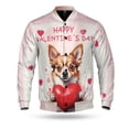 thumbnail image 1 of Happy Valentine's Day Chihuahua Brings Love Heart All Over Print 3D Baseball Jacket Dog Lover Gifts Idea Bomber Jacket Softball - 02028, 1 of 6
