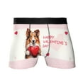 thumbnail image 1 of Happy Valentine's Day Collie Brings Love Heart All Over Print Boxer Briefs Underwear for Men Dad Collie Dog Lover Gifts Idea - 02028, 1 of 6