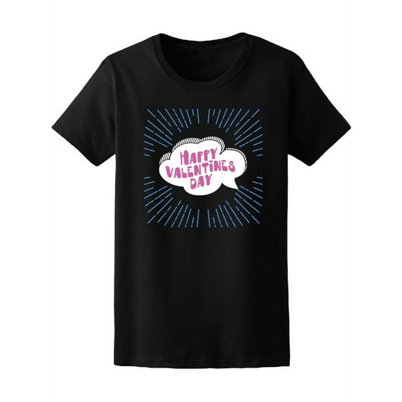 Happy Valentine's Day Comic T-Shirt Women -Image by Shutterstock, Female XX-Large