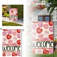 thumbnail image 1 of Happy Valentine's Day Garden Flag 12x18 Inch Double Sided For Outside Red Plaid Love Tulip Hearts Memorial Day Holiday Yard Decoration Small Flags, 1 of 5