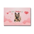 thumbnail image 1 of Happy Valentine's Day German Shepherd holding flowers Horizontal Matte Canvas Poster Alsatian Dog Lover Gifts Wall Art Home Decor - 3005, 1 of 5