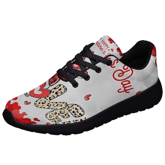 Happy Valentine's Day Gnome Love Shoes Sneakers Black Size 10