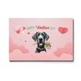 thumbnail image 1 of Happy Valentine's Day Great Dane holding flowers Horizontal Matte Canvas Poster Danes Dog Lover Gifts Wall Art Home Decor - 3005, 1 of 5