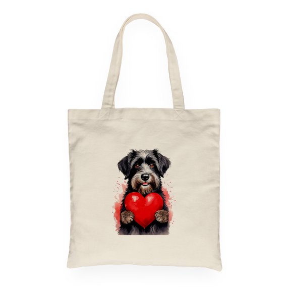 Happy Valentine's Day Havanese Brings Love Heart Canvas Tote Bag Havanese Dog Lover Gifts Idea Reusable Shopping Grocery Bag - 02028
