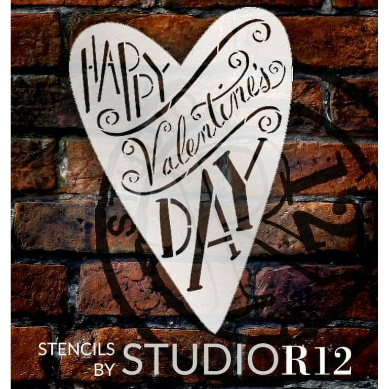 How to craft valentine hearts stencils 