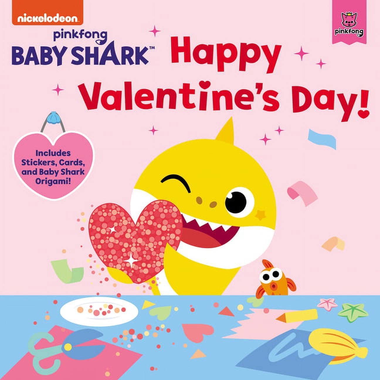 PINKFONG Happy Valentine's Day!: Includes Stickers, Cards, and Baby Shark Origami! (Paperback)