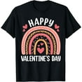 thumbnail image 1 of Happy Valentine's Day Leopard Rainbow Men Women Kids T-Shirt, 1 of 4