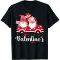 thumbnail image 1 of Happy Valentine's Day Love Gnomes Cute Couple Love Hearts T-Shirt, 1 of 3