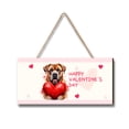 thumbnail image 1 of Happy Valentine's Day Mastiff Brings Love Heart Landscape Wood Sign Mastiffs Dog Lover Gifts Idea Hanging Wall Home Decor - 02028, 1 of 5