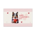 thumbnail image 1 of Happy Valentine's Day Miniature American Shepherd Brings Love Heart Doormat MAS Dog Lover Gifts Indoor Outdoor Welcome Mat - 02028, 1 of 5