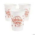 thumbnail image 1 of Happy Valentine’s Day Plastic Cups, Valentine's Day, Party Supplies, 50 Pcs, 1 of 1