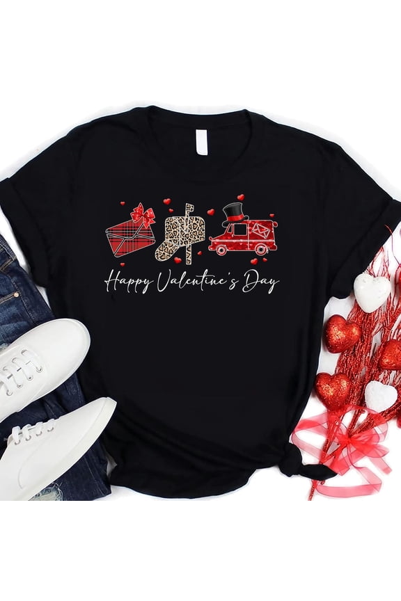 Happy Valentine's Day Postal Worker Shirt, Postal Worker Valentine Gift, Postal Life Valentines Tee, Mail Lady T-Shirt All Size S-5Xl