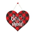 thumbnail image 1 of Happy Valentine's Day Sign for Front Door Decor - Wreath Welcome Sign for Front Door,Rustic Heart Wreaths Rose Garland,Valentines Decor Party Supplies for Door Wall Room Porch Kitchen(1PC,9.8"x8.8"), 1 of 9