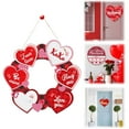thumbnail image 1 of Happy Valentine's Day Signs Hanging Wooden Door Sign Truck Gnome Valentine's Day Decor Valentine's Day Heart Wreath Valentine's Day Wall Decorations For Home Wedding Anniversary Pa, 1 of 9