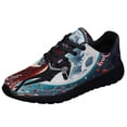 thumbnail image 1 of Happy Valentine's Day Skull Couple Dacing Romantic Shoes Sneakers Black Size 12, 1 of 7