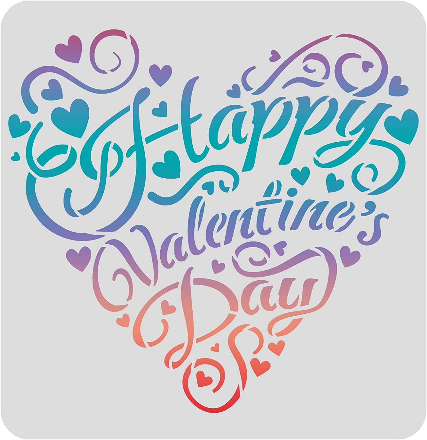 9269 Happy Valentine's Day Stencil