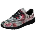 thumbnail image 1 of Happy Valentine's Day Swan Couple Shoes Sneakers Black Size 9, 1 of 7