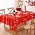 thumbnail image 1 of Happy Valentine''s Day Tablecloth Square 52 x 52 Inch, Red Love Table Cloth, Waterproof Spillproof Polyester Tablecloths for Valentines Day Wedding Dinner Party Decoration, Gifts, 1 of 6