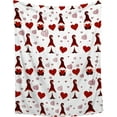 thumbnail image 1 of Happy Valentine''s Day Throw Blanket Ultra Soft Cute Gnome Flannel Blanket - Plush & Lightweight & Cozy Bed Blanket for Sofa Couch Bedroom,60"x80"-Adults/Twin Size, 1 of 6