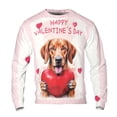 thumbnail image 1 of Happy Valentine's Day Vizsla Brings Love Heart All Over Print 3D Sweatshirt Unisex Merch Vizslas Dog Lover Gifts Idea - 02028, 1 of 6