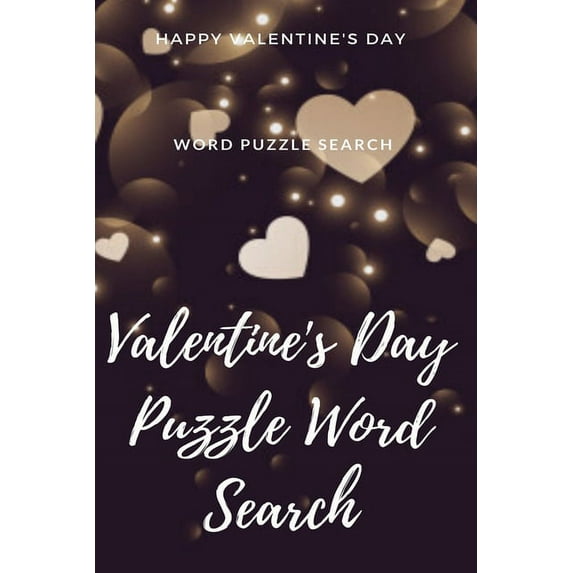 Happy Valentine's Day Word puzzle Search Valentine's Day puzzle Word Search, (Paperback)