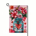 thumbnail image 1 of Happy Valentines Day Garden Flag Double Sided, Small Welcome Floral Love Heart Spring Garden Yard Flags Love Heart for Valentines House Outdoor Decor, 1 of 6