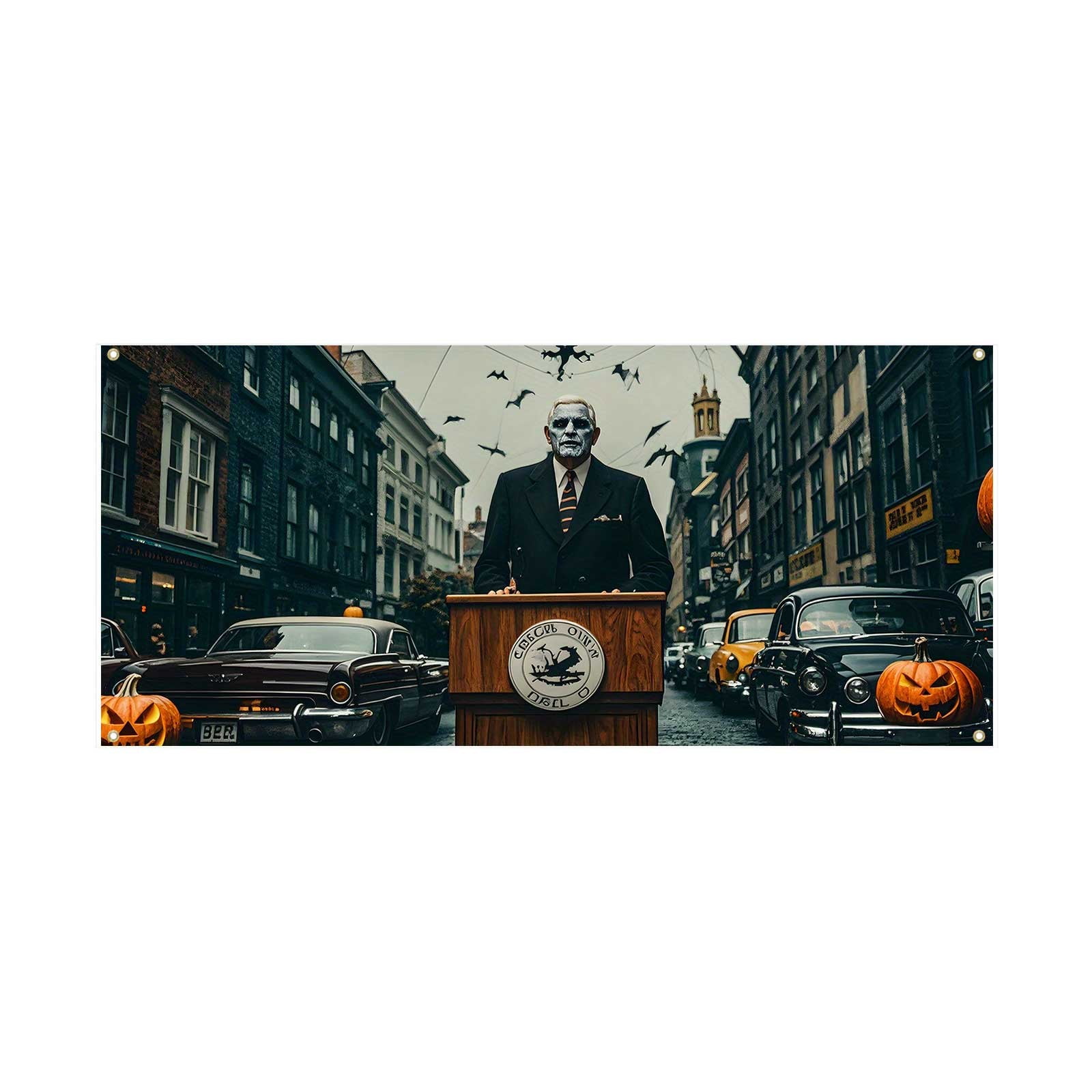 Happy Valentines Day Garden Flag Garage Themed Banner With Haunting