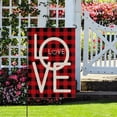 thumbnail image 1 of Happy Valentines Day Garden Flag Love Heart 12x18 Inch Double Sided Welcome Small Burlap Spring Holiday Yard Outdoor Outside Home House Decoration, 1 of 4