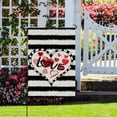 thumbnail image 1 of Happy Valentines Day Garden Flag Love Heart 12x18 Inch Double Sided Welcome Small Burlap Spring Holiday Yard Outdoor Outside Home House Decoration, 1 of 4