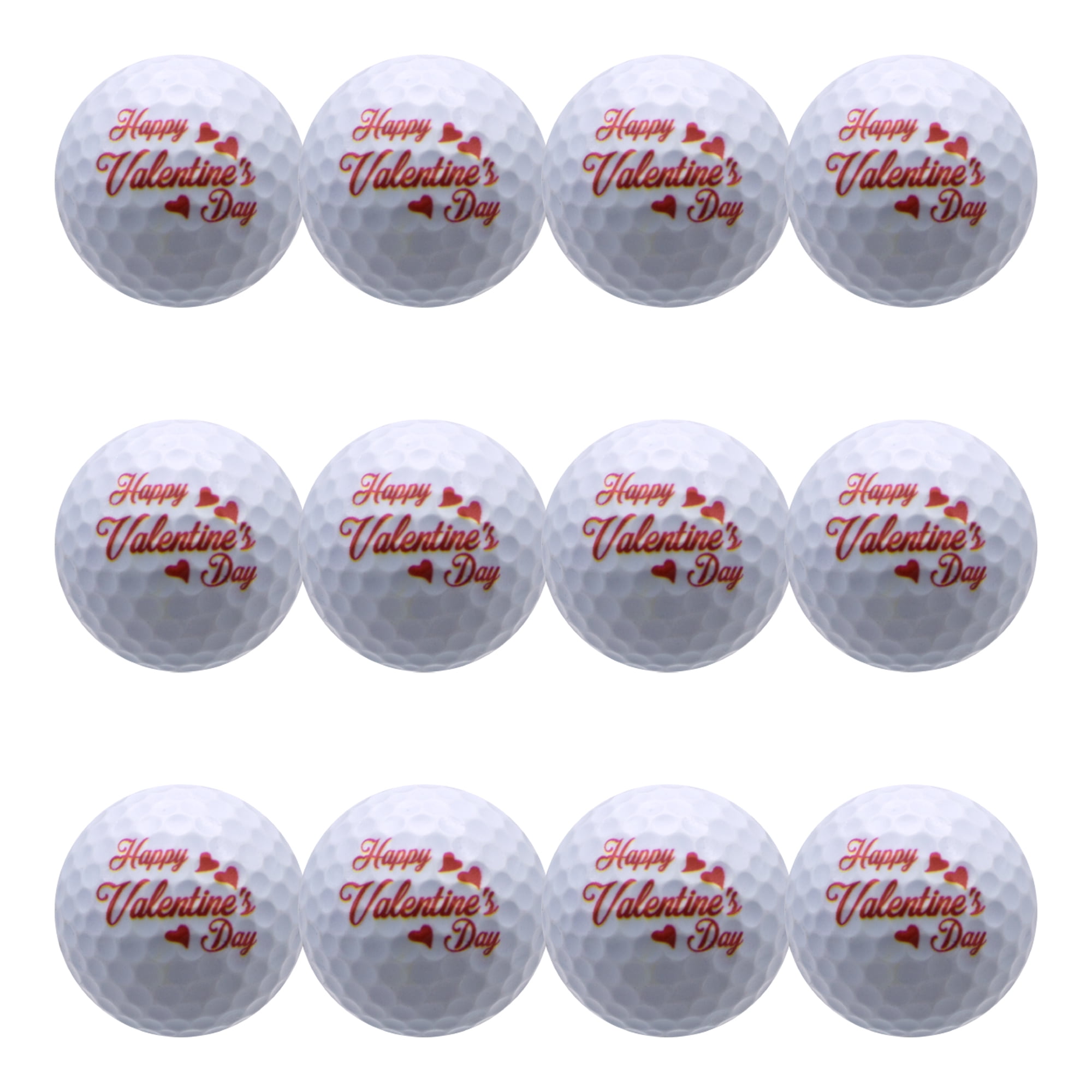Happy Valentines Day Golf Balls, 12 pack by GBM GOLF